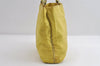 Authentic PRADA Nylon Tessuto Leather Shoulder Hand Bag Purse Yellow 8361I