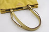 Authentic PRADA Nylon Tessuto Leather Shoulder Hand Bag Purse Yellow 8361I