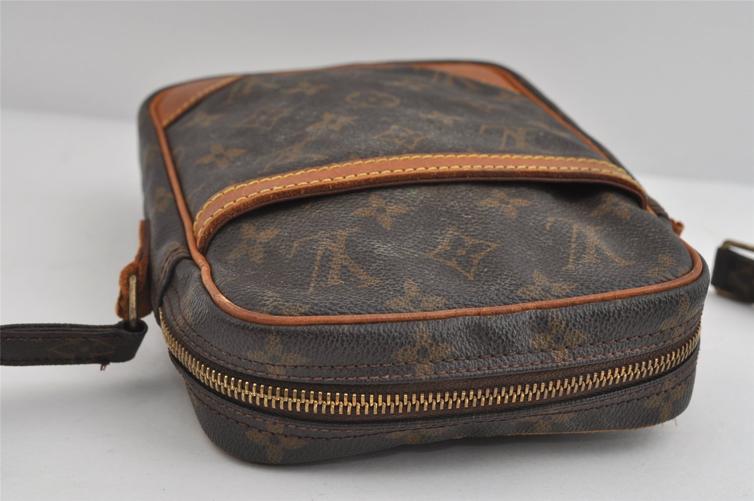 Authentic Louis Vuitton Monogram Danube Shoulder Crossbody Bag M45266 Junk 8363I