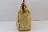 Authentic PRADA Vintage Nylon Tessuto Leather Shoulder Hand Bag Yellow 8364J