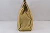 Authentic PRADA Vintage Nylon Tessuto Leather Shoulder Hand Bag Yellow 8364J