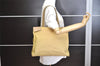 Authentic PRADA Vintage Nylon Tessuto Leather Shoulder Hand Bag Yellow 8364J