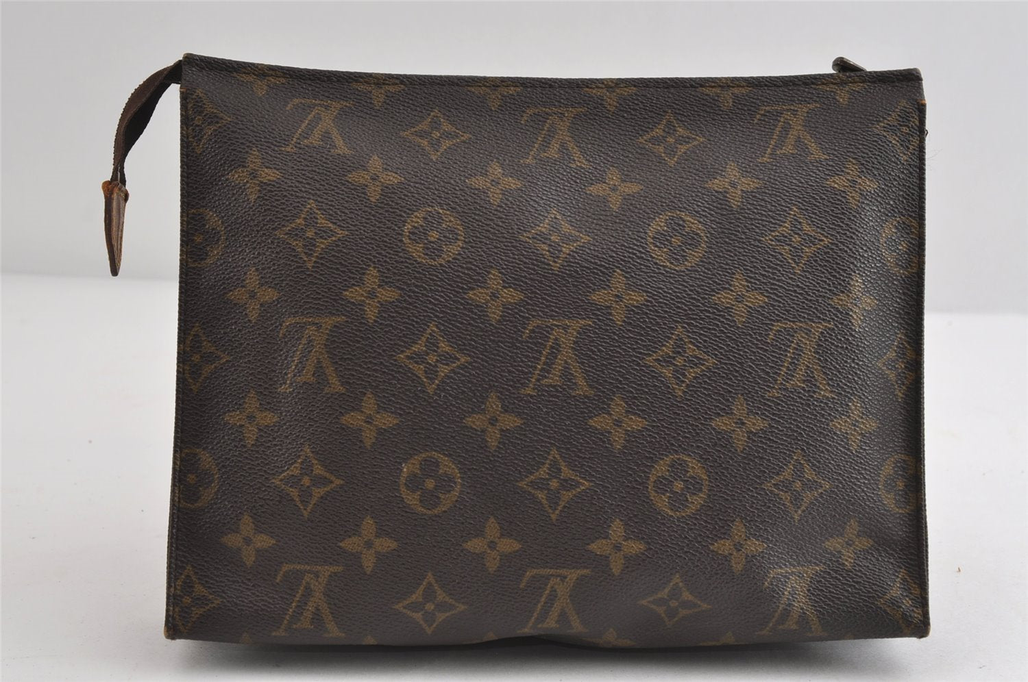 Authentic Louis Vuitton Monogram Poche Toilette 26 M47542 Cosmetics Pouch 8365I