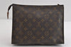 Authentic Louis Vuitton Monogram Poche Toilette 26 M47542 Cosmetics Pouch 8365I