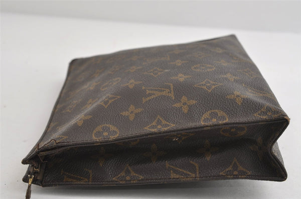 Authentic Louis Vuitton Monogram Poche Toilette 26 M47542 Cosmetics Pouch 8365I