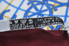 Authentic HERMES Carre 90 Scarf "GRANDE TENUE" Silk Bordeaux Red 8366H