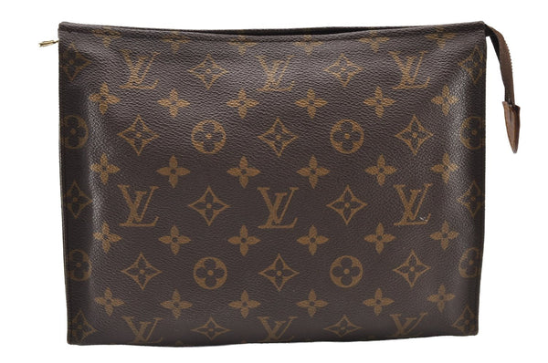 Authentic Louis Vuitton Monogram Poche Toilette 26 M47542 Cosmetics Pouch 8366I