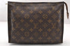 Authentic Louis Vuitton Monogram Poche Toilette 26 M47542 Cosmetics Pouch 8366I
