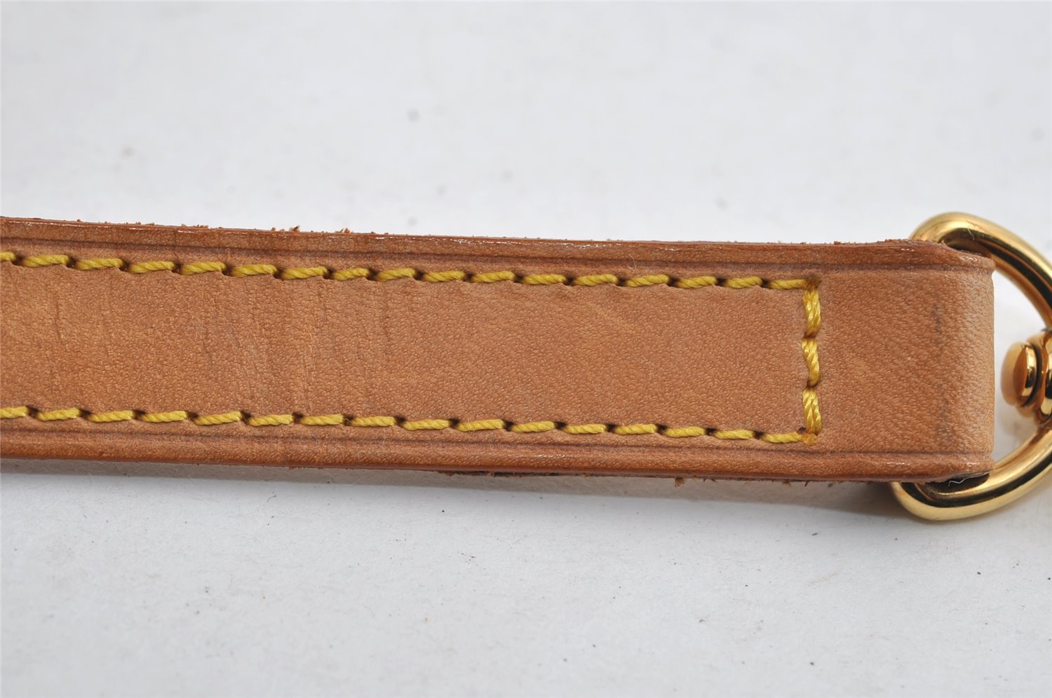 Authentic Louis Vuitton Leather Shoulder Strap Beige 39