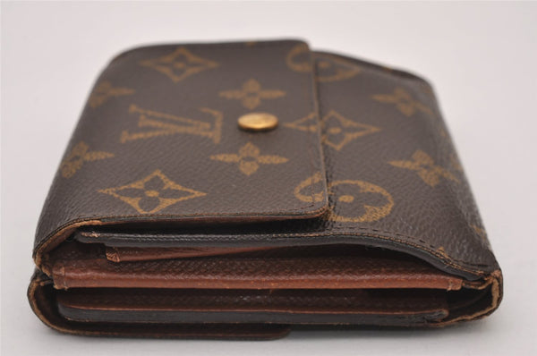 Auth Louis Vuitton Monogram M61652 Porte Monnaie Billet Carte Credit Junk 8369I