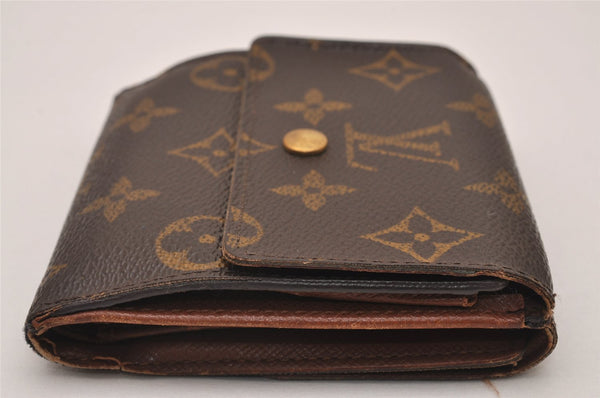 Auth Louis Vuitton Monogram M61652 Porte Monnaie Billet Carte Credit Junk 8369I