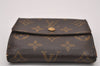 Auth Louis Vuitton Monogram M61652 Porte Monnaie Billet Carte Credit Junk 8369I