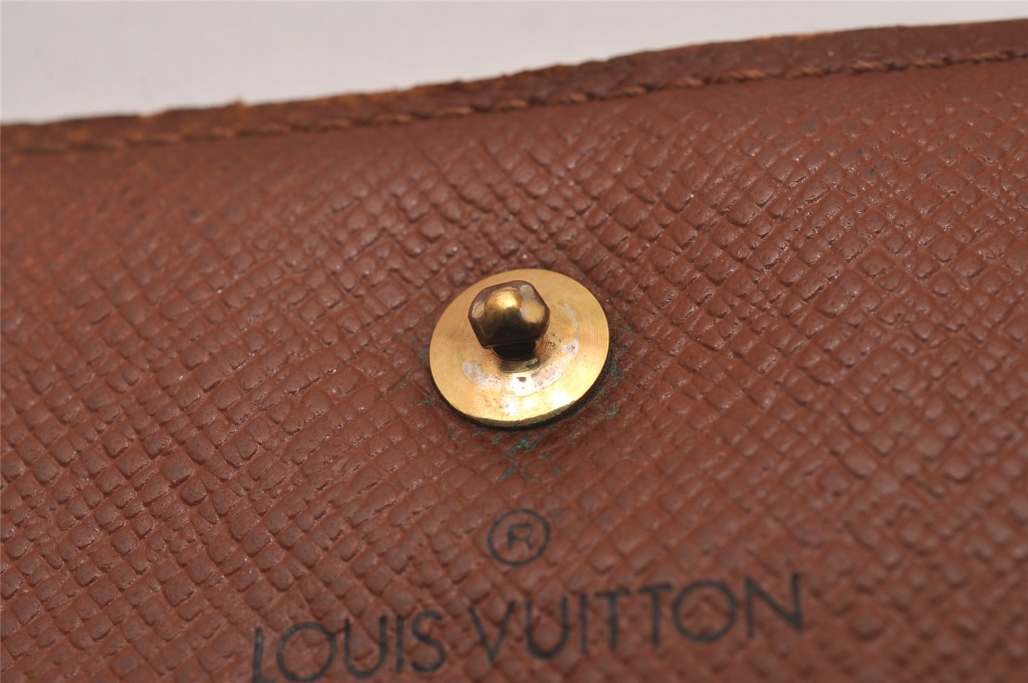 Auth Louis Vuitton Monogram M61652 Porte Monnaie Billet Carte Credit Junk 8369I