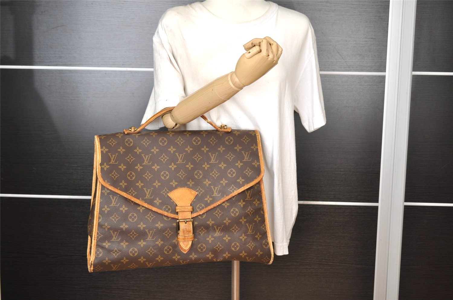 Authentic Louis Vuitton Monogram Beverly 44 M51120 2Way Hand Bag Junk 8370I