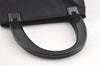 Authentic PRADA Nylon Tessuto + Plex Plastic Tote Hand Bag B8174 Black 8372J