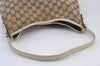 Authentic GUCCI New Britt Shoulder Tote Bag GG Canvas Leather 169947 Brown 8373J