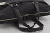 Authentic COACH Signature 2Way Briefcase Business Bag Nylon Leather Black 8374J