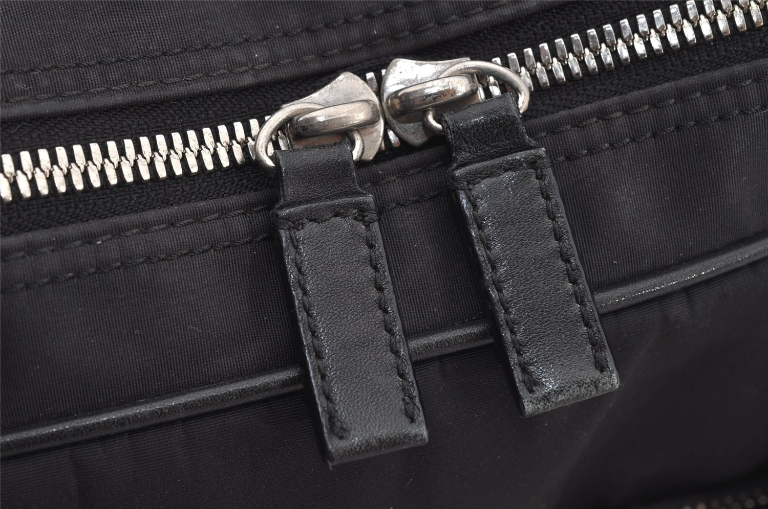 Authentic COACH Signature 2Way Briefcase Business Bag Nylon Leather Black 8374J