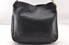 Authentic GUCCI Bamboo Vintage Shoulder Tote Bag Purse Leather Black Junk 8376I