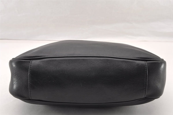 Authentic GUCCI Bamboo Vintage Shoulder Tote Bag Purse Leather Black Junk 8376I