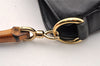 Authentic GUCCI Bamboo Vintage Shoulder Tote Bag Purse Leather Black Junk 8376I