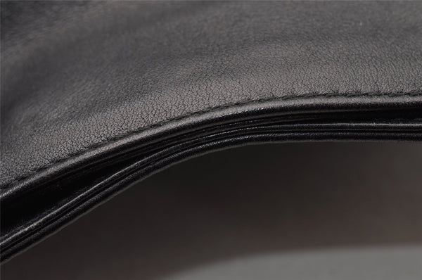 Authentic GUCCI Bamboo Vintage Shoulder Tote Bag Purse Leather Black Junk 8376I