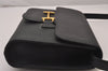 Authentic GUCCI Horsebit Vintage Shoulder Hand Bag Purse Leather Black 8380I
