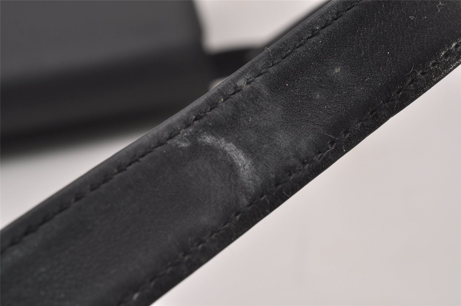 Authentic GUCCI Horsebit Vintage Shoulder Hand Bag Purse Leather Black 8380I