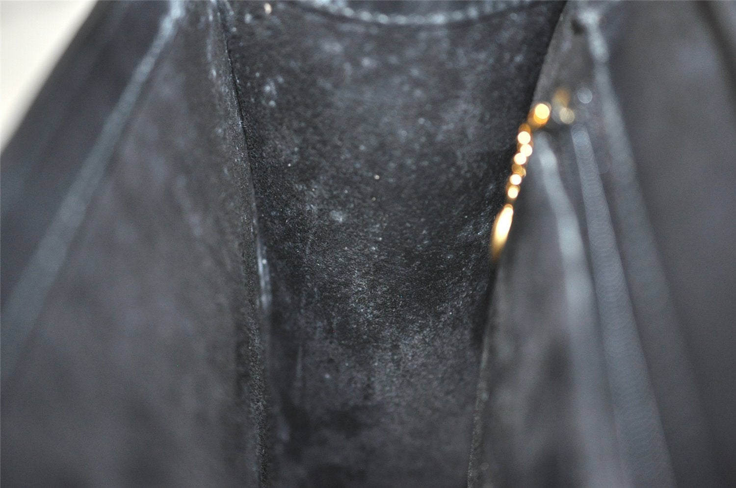 Authentic GUCCI Horsebit Vintage Shoulder Hand Bag Purse Leather Black 8380I