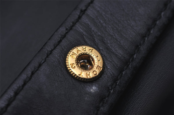 Authentic GUCCI Horsebit Vintage Shoulder Hand Bag Purse Leather Black 8380I