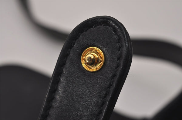 Authentic GUCCI Horsebit Vintage Shoulder Hand Bag Purse Leather Black 8380I