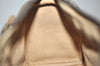 Authentic GUCCI Web Sherry Line Hand Boston Bag GG PVC Leather Brown 8380J