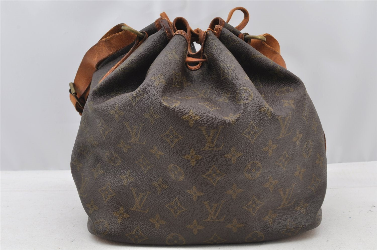 Authentic Louis Vuitton Monogram Petit Noe Drawstring Bag Old Model LV 8382I