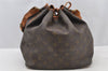 Authentic Louis Vuitton Monogram Petit Noe Drawstring Bag Old Model LV 8382I
