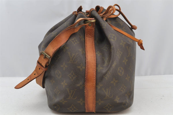 Authentic Louis Vuitton Monogram Petit Noe Drawstring Bag Old Model LV 8382I