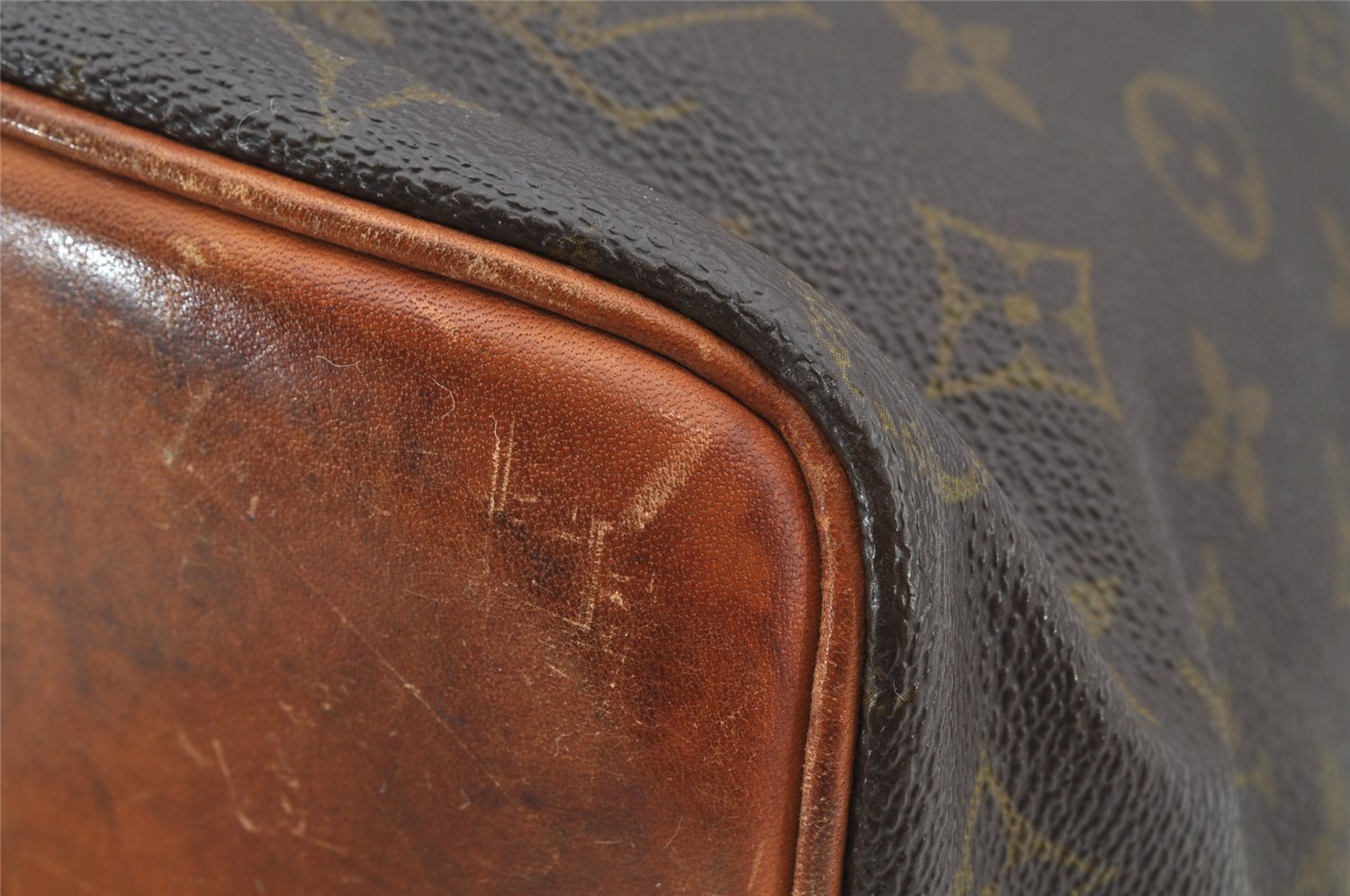 Authentic Louis Vuitton Monogram Petit Noe Drawstring Bag Old Model LV 8382I