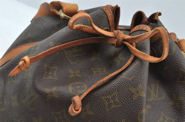 Authentic Louis Vuitton Monogram Petit Noe Drawstring Bag Old Model LV 8382I