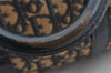 Authentic Christian Dior Trotter Hand Boston Bag Canvas Leather Blue Junk 8383I