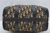 Authentic Christian Dior Trotter Hand Boston Bag Canvas Leather Blue Junk 8383I