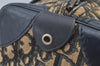 Authentic Christian Dior Trotter Hand Boston Bag Canvas Leather Blue Junk 8383I