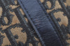 Authentic Christian Dior Trotter Hand Boston Bag Canvas Leather Blue Junk 8383I