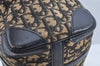 Authentic Christian Dior Trotter Hand Boston Bag Canvas Leather Blue Junk 8383I