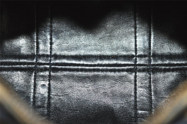 Authentic Christian Dior Trotter Hand Boston Bag Canvas Leather Blue Junk 8383I