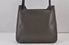 Authentic PRADA Leather Nappa Plastic Shoulder Hand Bag Brown 8385J