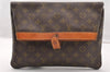 Auth Louis Vuitton Monogram Pochette Pliante Clutch Hand Bag Old Model LV 8386I