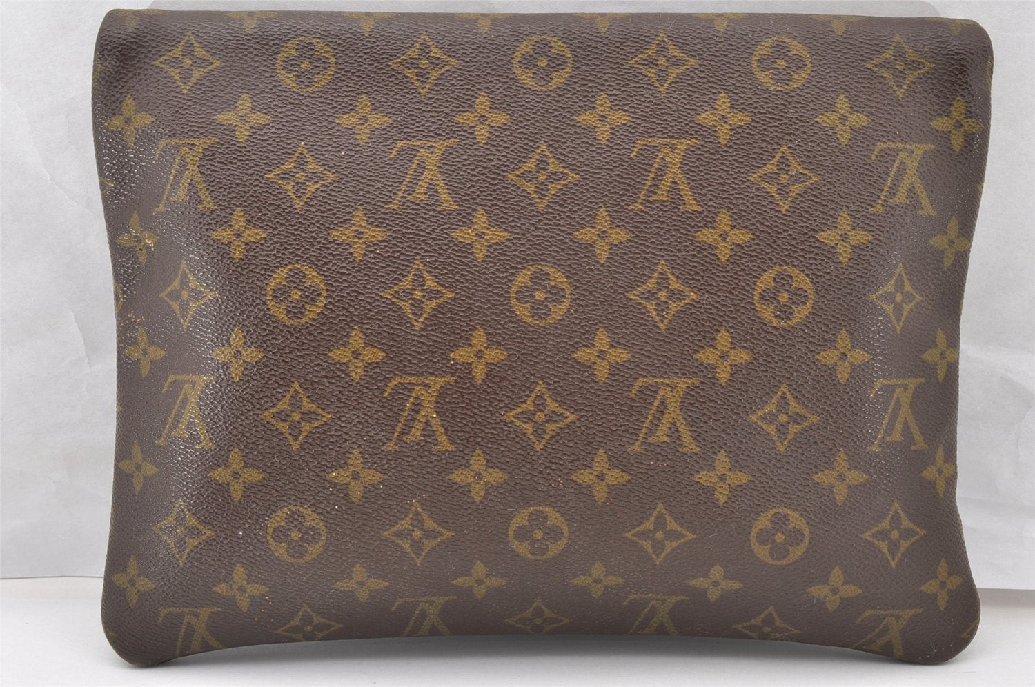 Auth Louis Vuitton Monogram Pochette Pliante Clutch Hand Bag Old Model LV 8386I