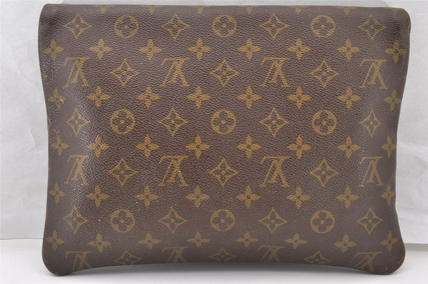 Auth Louis Vuitton Monogram Pochette Pliante Clutch Hand Bag Old Model LV 8386I