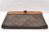 Auth Louis Vuitton Monogram Pochette Pliante Clutch Hand Bag Old Model LV 8386I