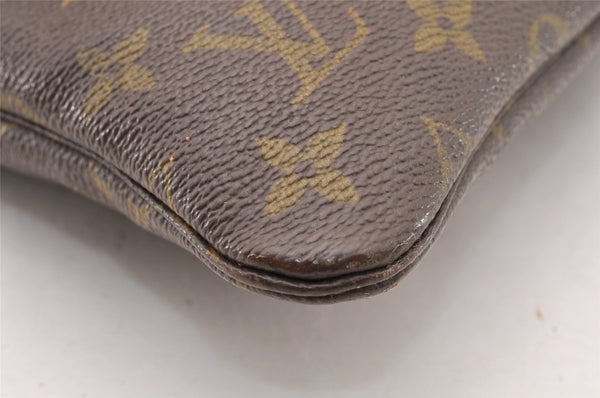 Auth Louis Vuitton Monogram Pochette Pliante Clutch Hand Bag Old Model LV 8386I