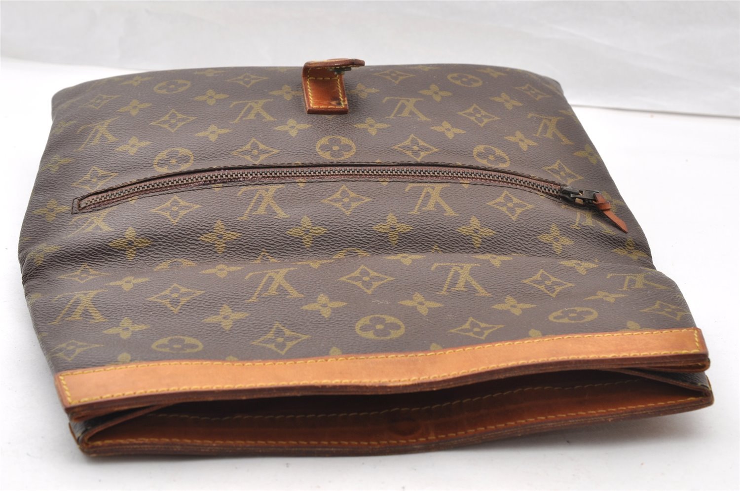 Auth Louis Vuitton Monogram Pochette Pliante Clutch Hand Bag Old Model LV 8386I